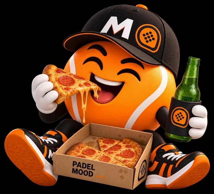 Muzzaguito disfrutando una pizza en el tercer tiempo