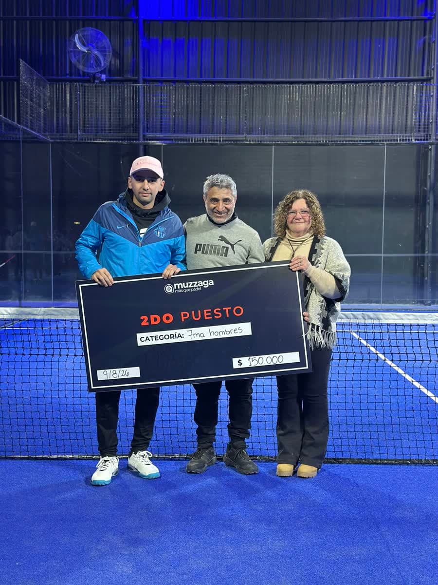 2do puesto categoría 7ma Caballeros, Torneo Agosto 2026