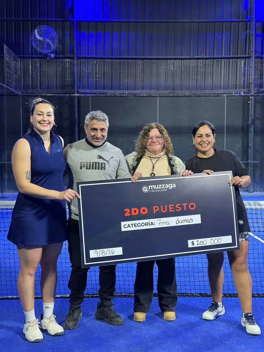 2do puesto categoría 7ma Damas, Torneo Agosto 2026